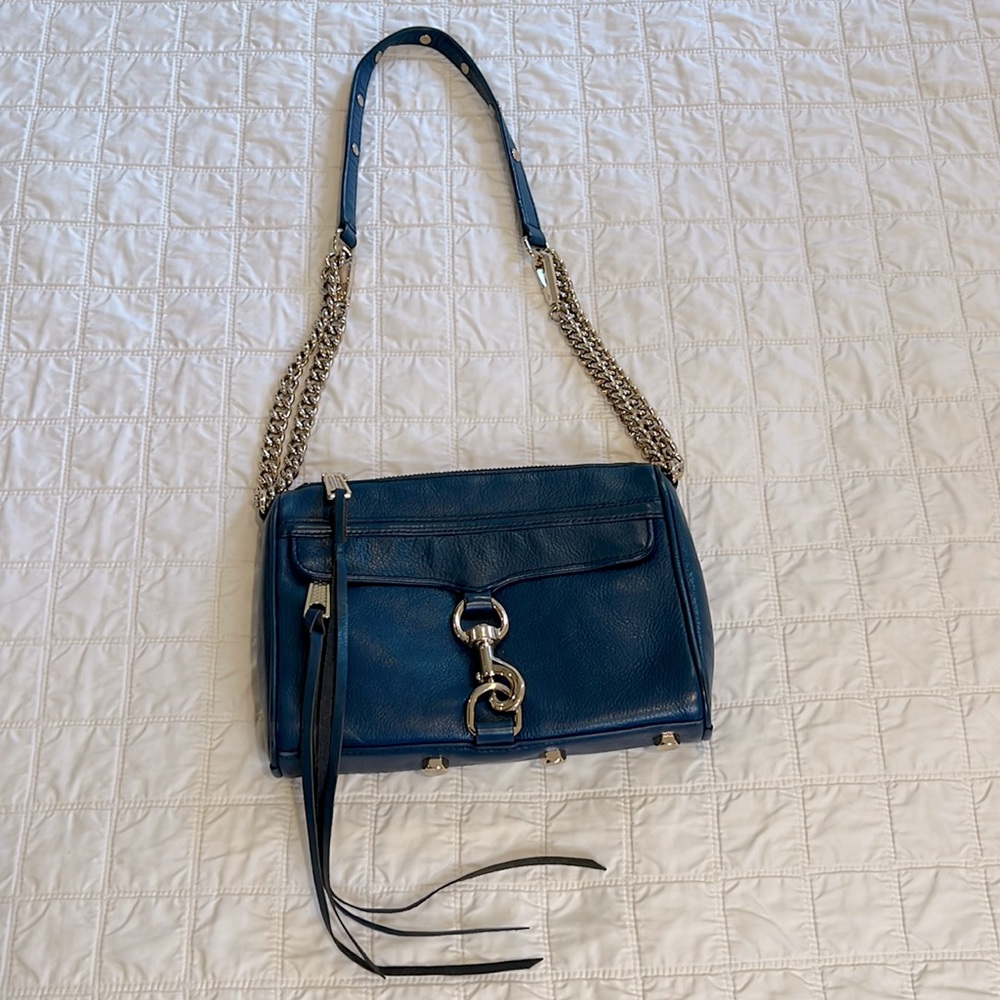 Rebecca Minkoff Crossbody Bag in Blue Leather